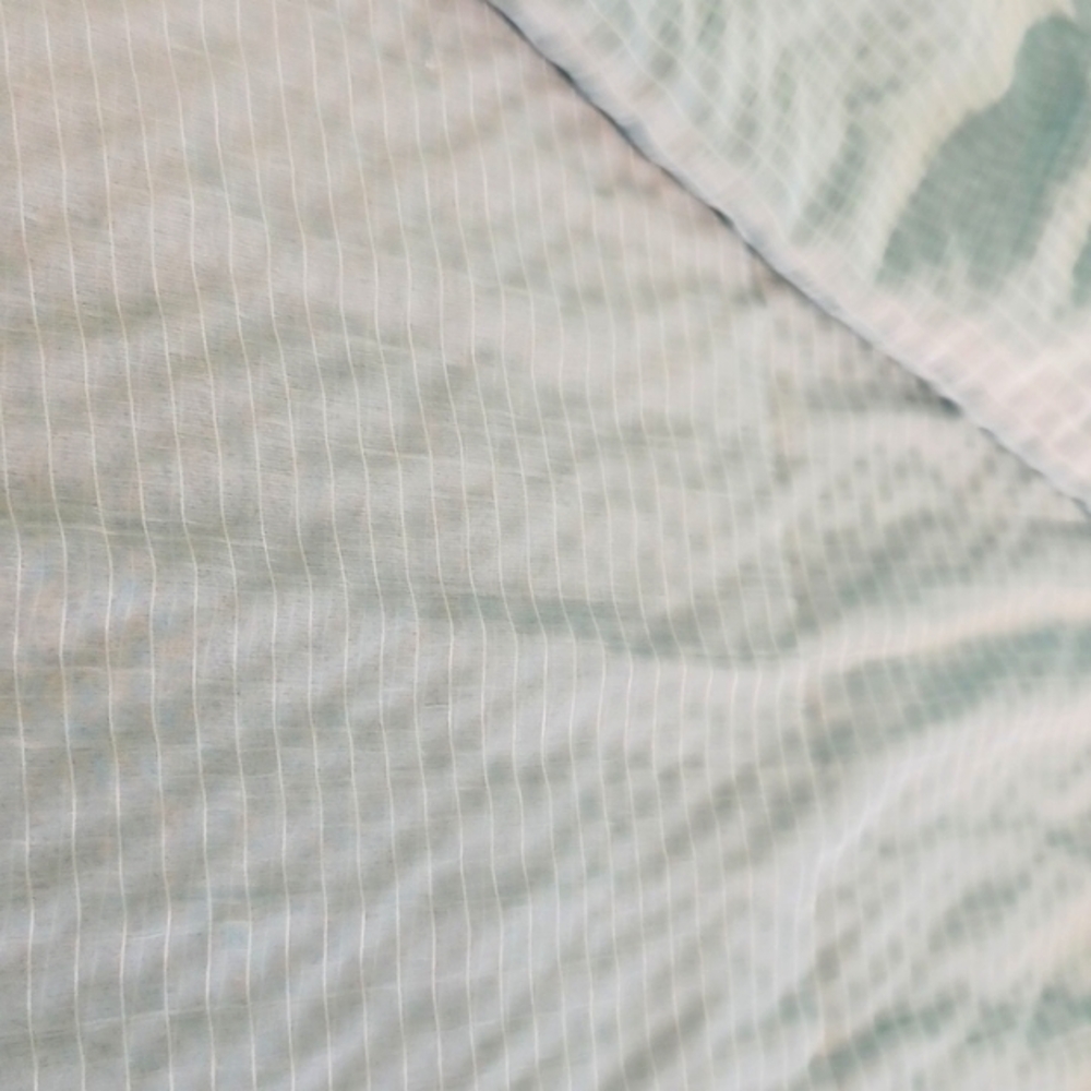Fabric - Mint Green Sheer Striped Fabric 6482